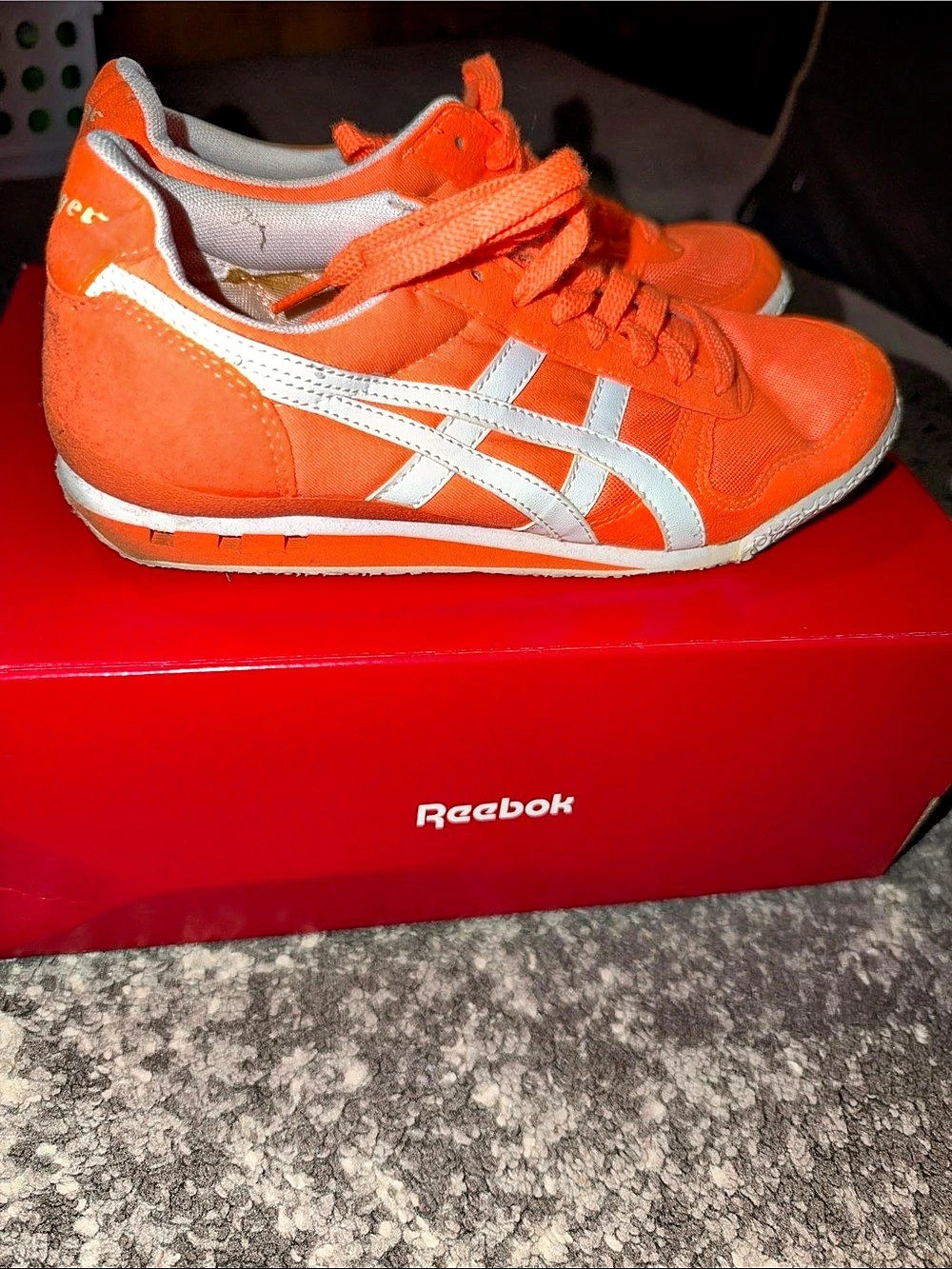 Asics Onitsuka Tiger Orange & White Sneakers